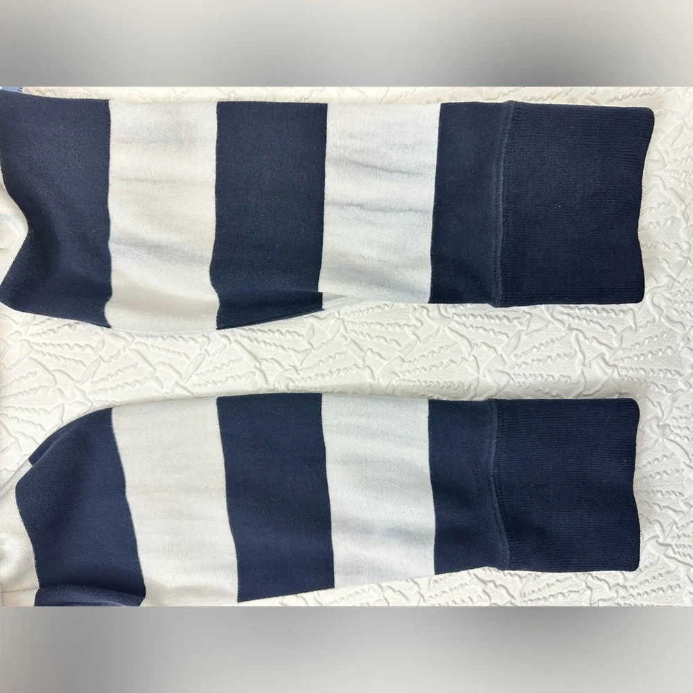 Abercrombie & Fitch Blue and White Long Sleeve Tee - Picture 6 of 8